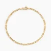 Bracelet Or Jaune Caméo Maille Alternée 1/3