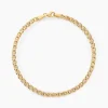 Bracelet Or Jaune Capucin Maille Marine