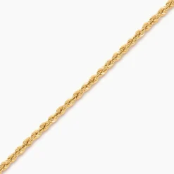 Bracelet Or Jaune Maille Corde
