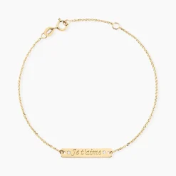 Bracelet Or Jaune Morrigaine Oxydes De Zirconium