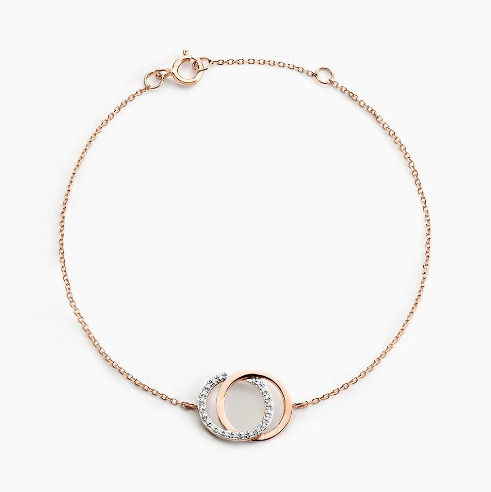 Bracelet Or Rose Tresha Diamants