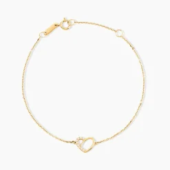Bracelet Osamu Or Jaune Oxyde De Zirconium