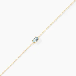 Bracelet Ovale Or Jaune Topaze