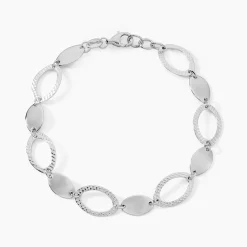 Bracelet Paulita Argent Blanc