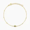 Bracelet Poem Argent Jaune Péridot Oxyde De Zirconium