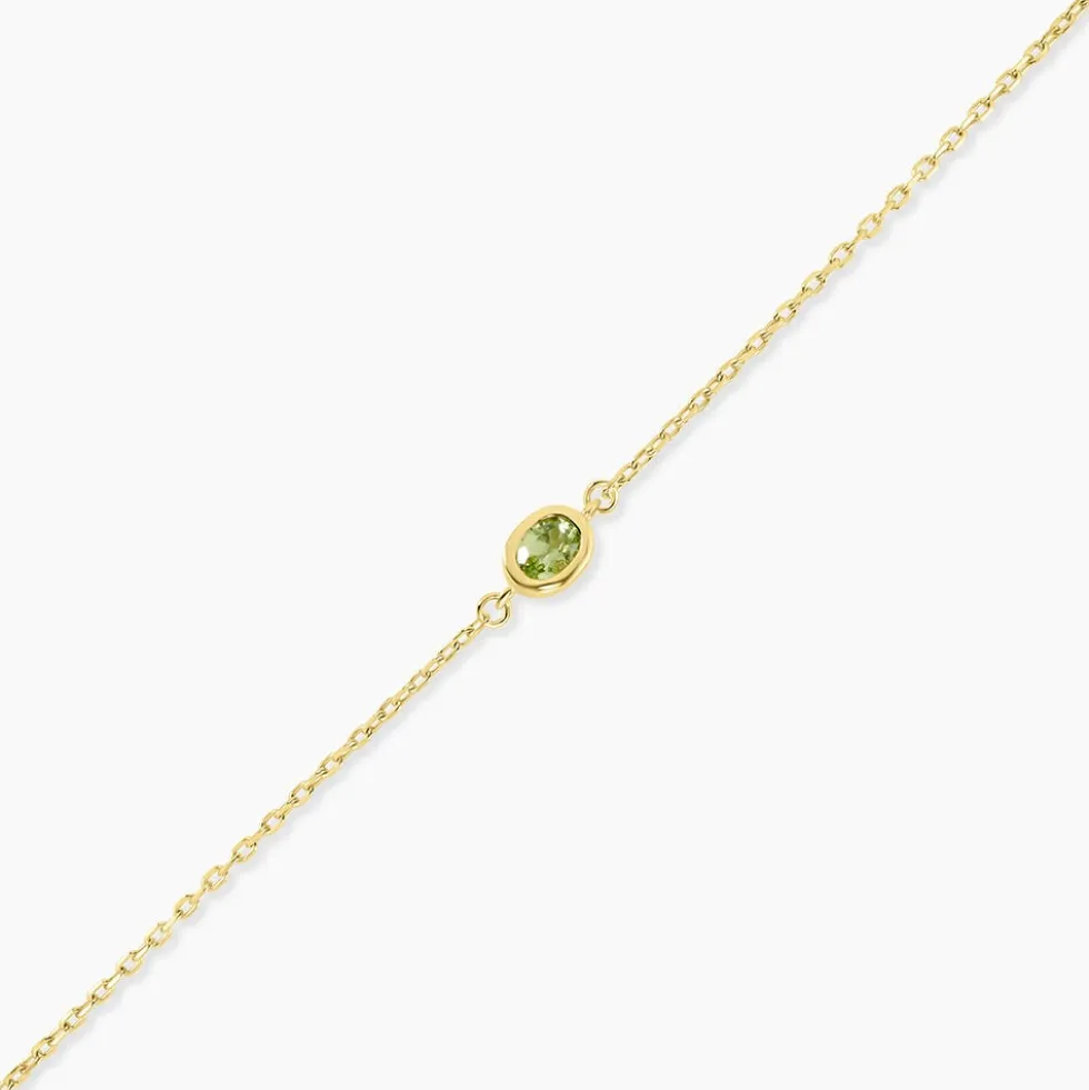 Bracelet Poem Argent Jaune Péridot