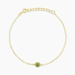 Bracelet Poem Argent Jaune Péridot