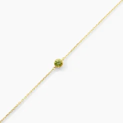 Bracelet Poem Argent Jaune Péridot