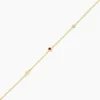 Bracelet Poem Argent Jaune Rhodolite Oxyde De Zirconium