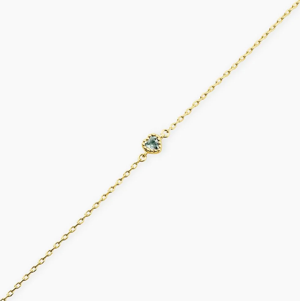 Bracelet Poem Argent Jaune Topaze Bleu Sky