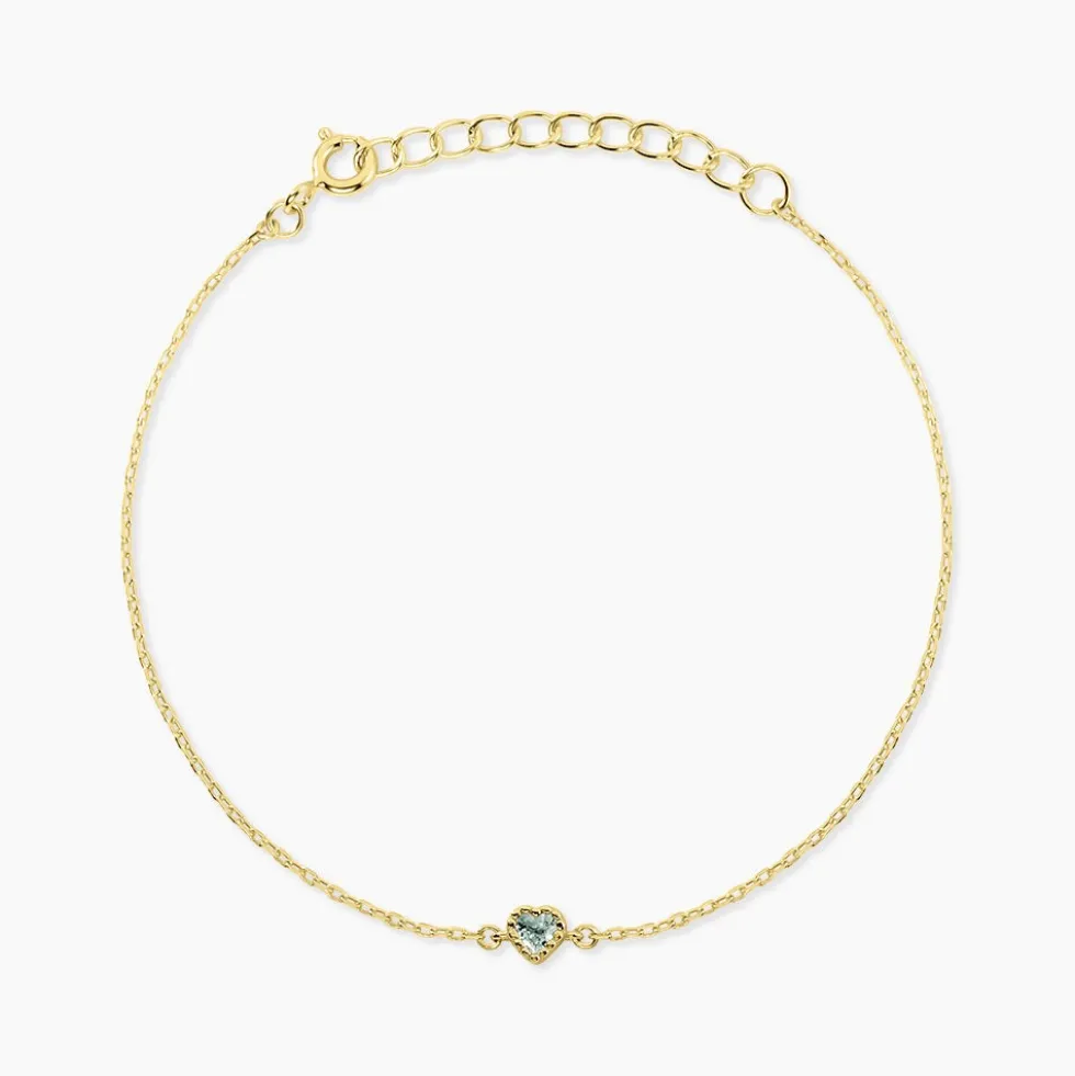Bracelet Poem Argent Jaune Topaze Bleu Sky