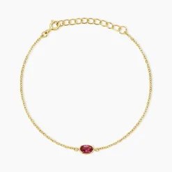 Bracelet Poem Argent Jaune Tourmaline