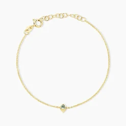 Bracelet Poem Argent Jaune Topaze
