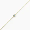 Bracelet Poem Argent Jaune Topaze Bleu Sky