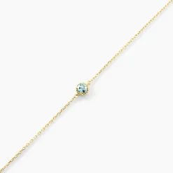 Bracelet Poem Argent Jaune Topaze Bleu Sky