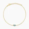 Bracelet Poem Argent Jaune Topaze