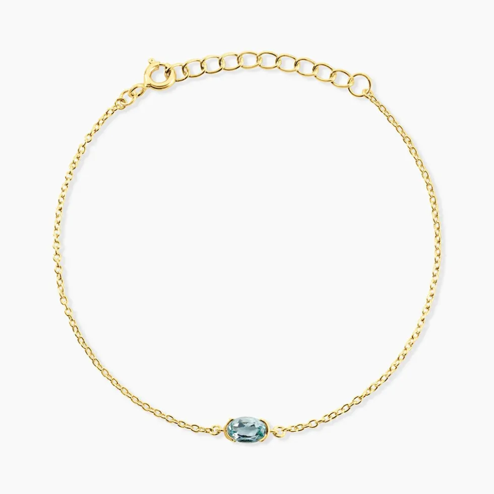 Bracelet Poem Argent Jaune Topaze