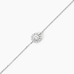 Bracelet Princess Argent Blanc Oxyde De Zirconium