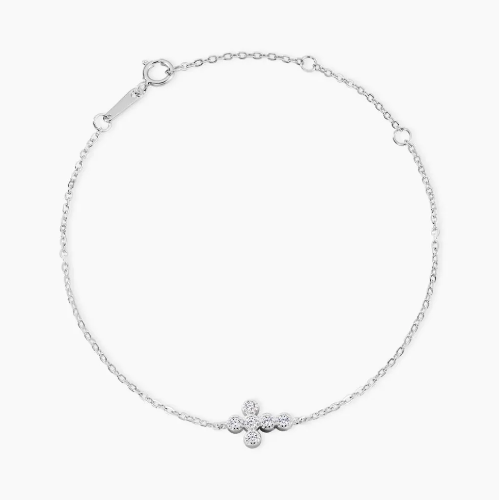 Bracelet Priscus Argent Blanc Oxyde De Zirconium
