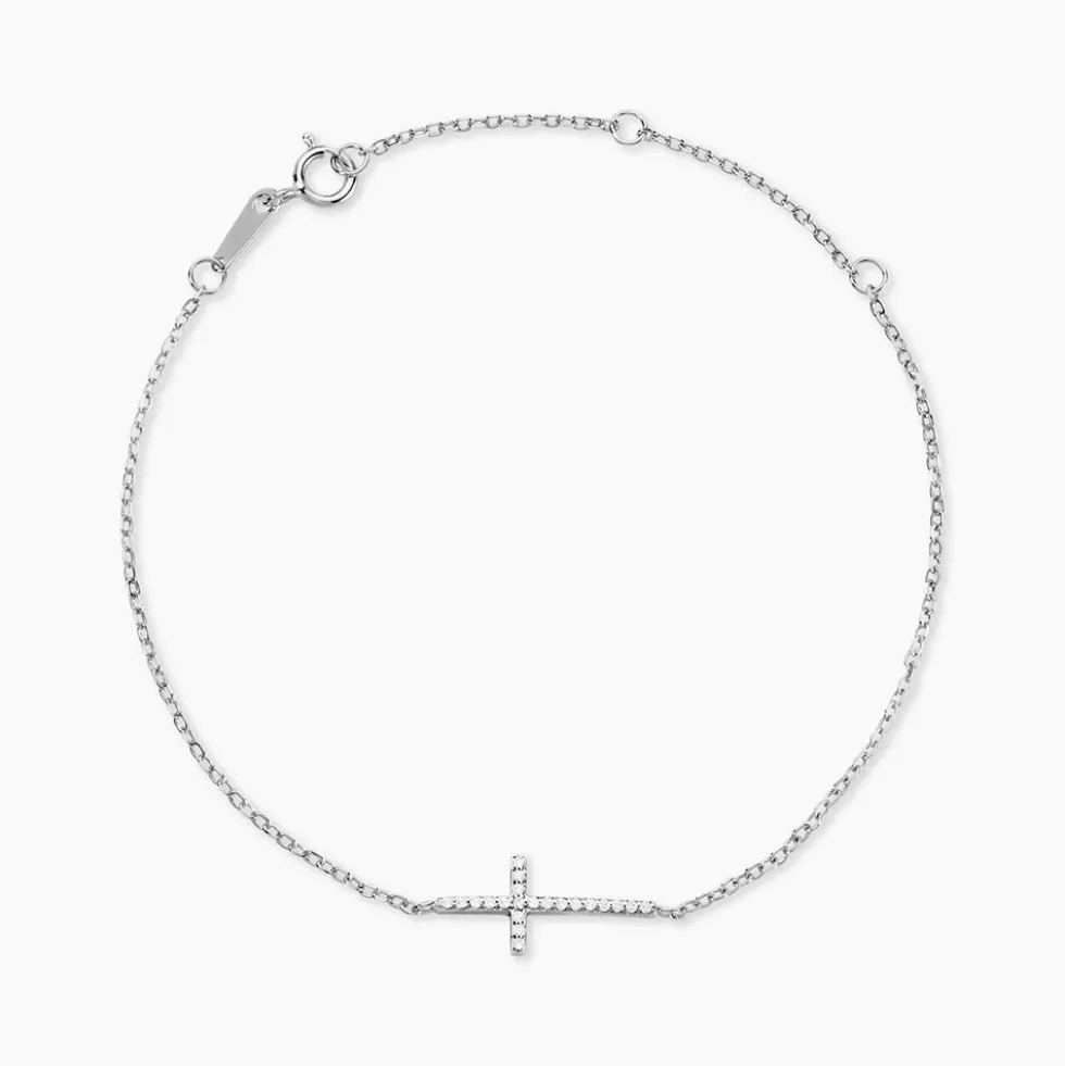 Bracelet Rayan Argent Blanc Oxyde De Zirconium