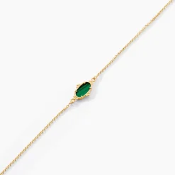 Bracelet Reflets Pop Or Jaune Malachite