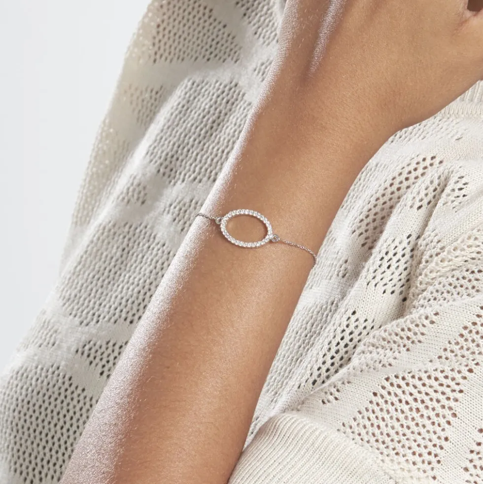 Bracelet Sana Argent Blanc Oxyde De Zirconium