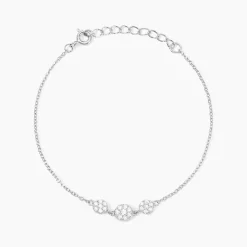 Bracelet Sandra Argent Blanc Oxyde De Zirconium