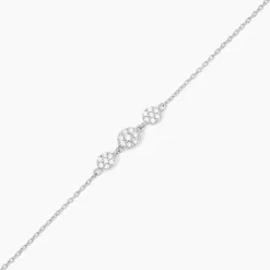 Bracelet Sandra Argent Blanc Oxyde De Zirconium