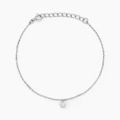 Bracelet Saya Argent Blanc Oxyde De Zirconium