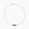 Bracelet Sculptural Or Blanc Diamant