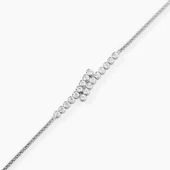 Bracelet Shirley Argent Blanc Oxyde De Zirconium