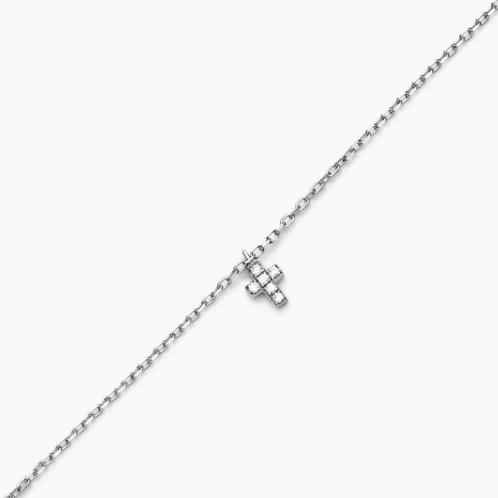 Bracelet Siem Argent Blanc Oxyde De Zirconium