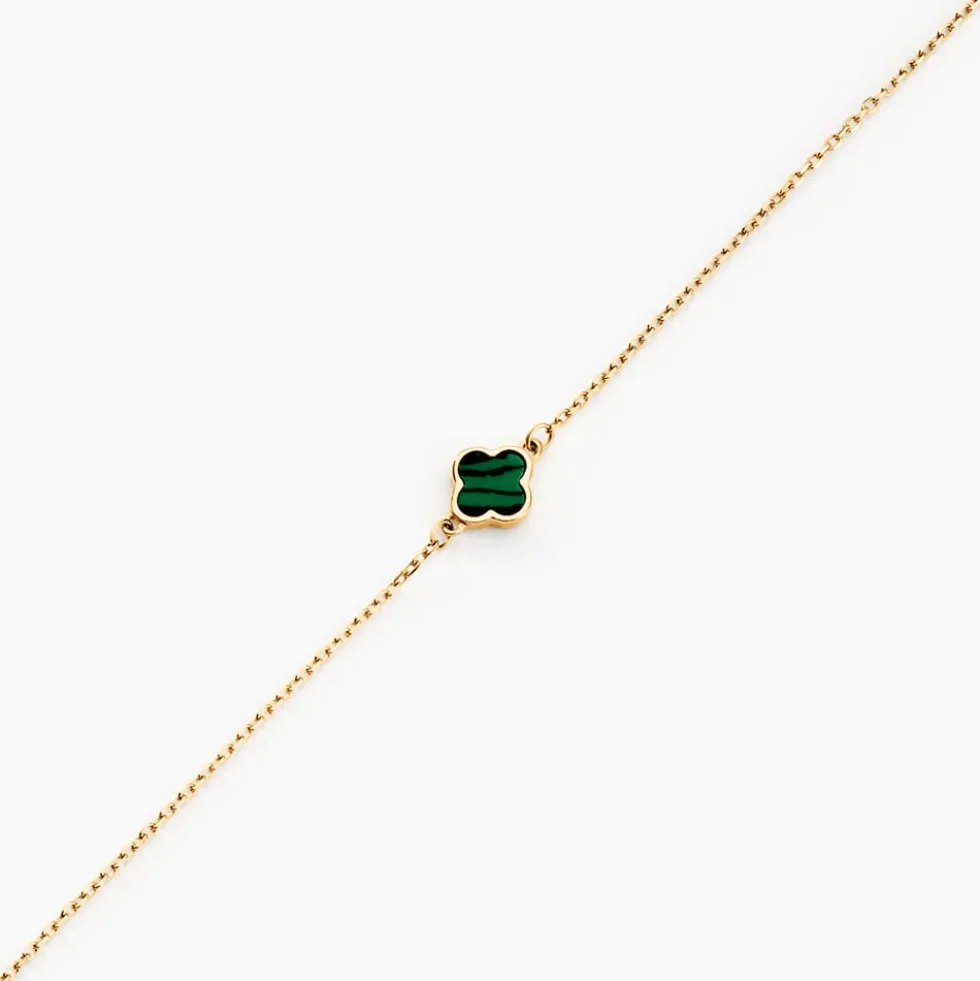 Bracelet Stellya Or Jaune Malachite
