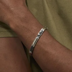 Bracelet Street Acier Blanc