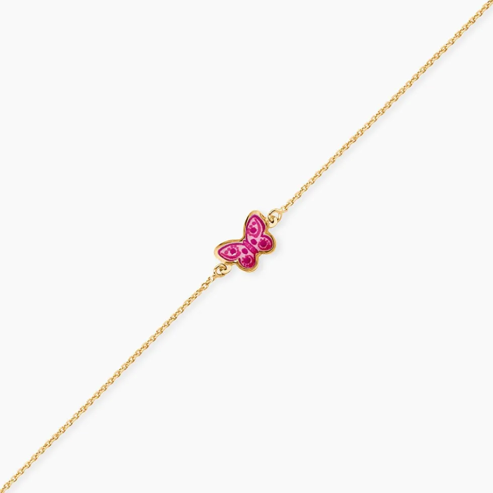Bracelet Sulivia Papillon Or Jaune