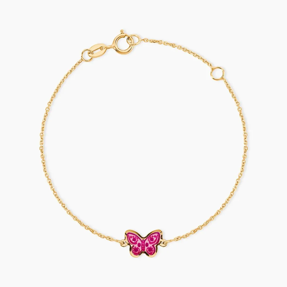 Bracelet Sulivia Papillon Or Jaune