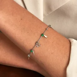 Bracelet Suzanna Argent Blanc