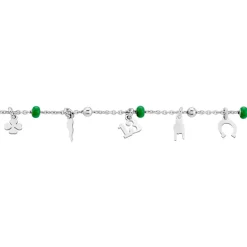 Bracelet Suzanna Argent Blanc