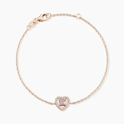 Bracelet Suzon Argent Rose Oxyde De Zirconium