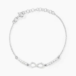 Bracelet Syliana Argent Blanc Oxyde De Zirconium