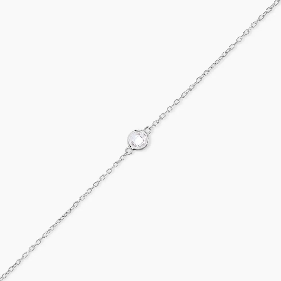 Bracelet Sylvette Argent Blanc Oxyde De Zirconium