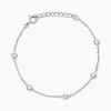 Bracelet Sylvette Argent Blanc Oxyde De Zirconium