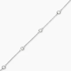 Bracelet Sylvette Argent Blanc Oxyde De Zirconium