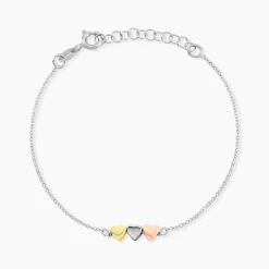 Bracelet Tania Argent Tricolore