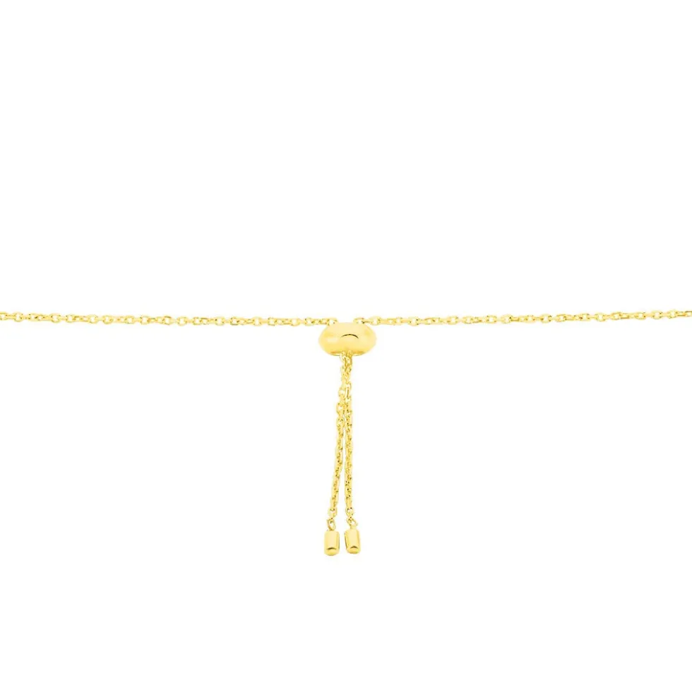 Bracelet Tesnimae Or Jaune Oxyde De Zirconium Et Perle De Culture