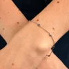 Bracelet Thesee Argent Blanc Spinelle