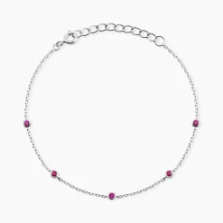 Bracelet Thesee Argent Blanc Oxyde De Zirconium