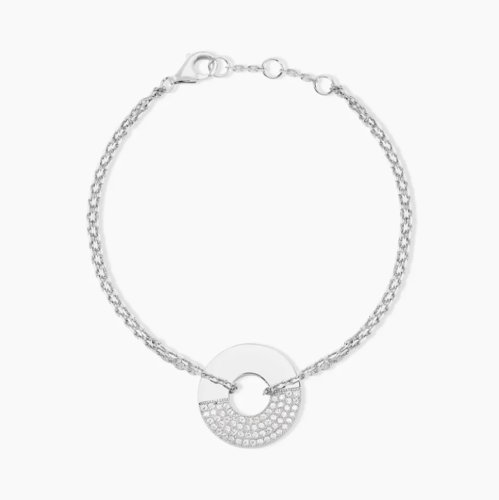 Bracelet Thémis Argent Blanc Oxyde De Zirconium