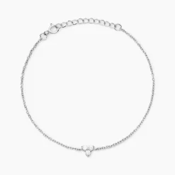 Bracelet Thylane Argent Blanc Oxyde De Zirconium