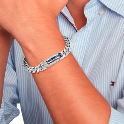 Bracelet Tommy Hilfiger Acier Blanc